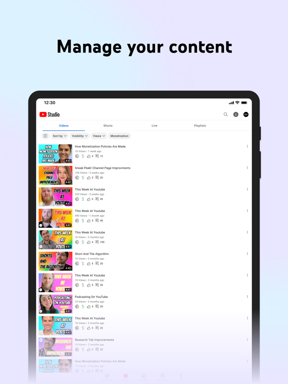 YouTube Studioのおすすめ画像3