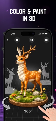 3D Coloring - Paint Studio iPhone screenshot