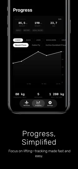 Captura de pantalla de Styrka - Gym Tracker en iPhone 3