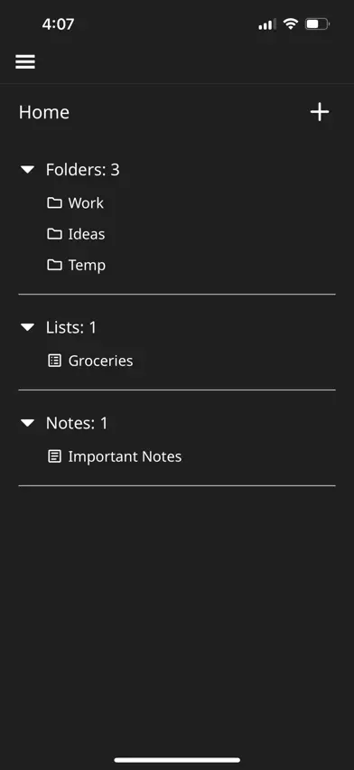 BasicTaskNotes screenshot 1