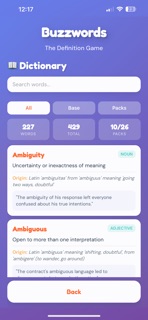Buzzwords - A Definition Game screenshot 5