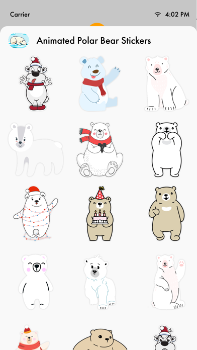 Animated Polar Bear Stickers! Screenshot
