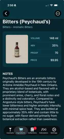 Capture d'écran de Bevnap: Cocktail Recipes sur iPhone 4