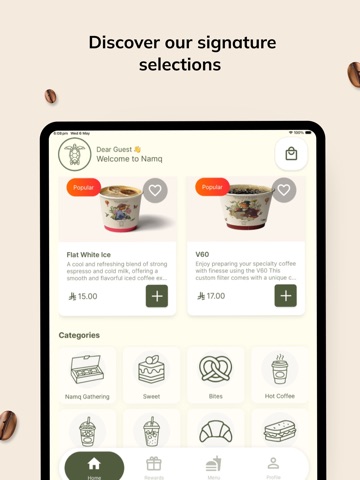 Namq Café iPad screenshot 4