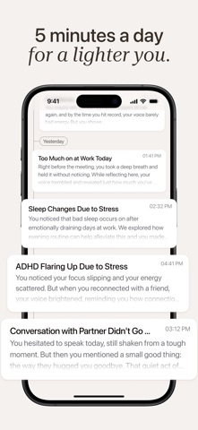 Voiced AI: Talk, Reflect, Grow iPhone screenshot