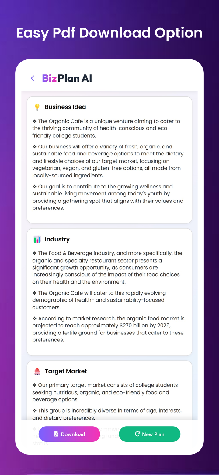 AI BizPan: Biz Plan Maker screenshot 4