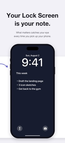LockBoard - Lock Screen Notes iPhone screenshot