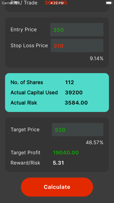 Screenshot 2 of FX - Position Size Calculator App