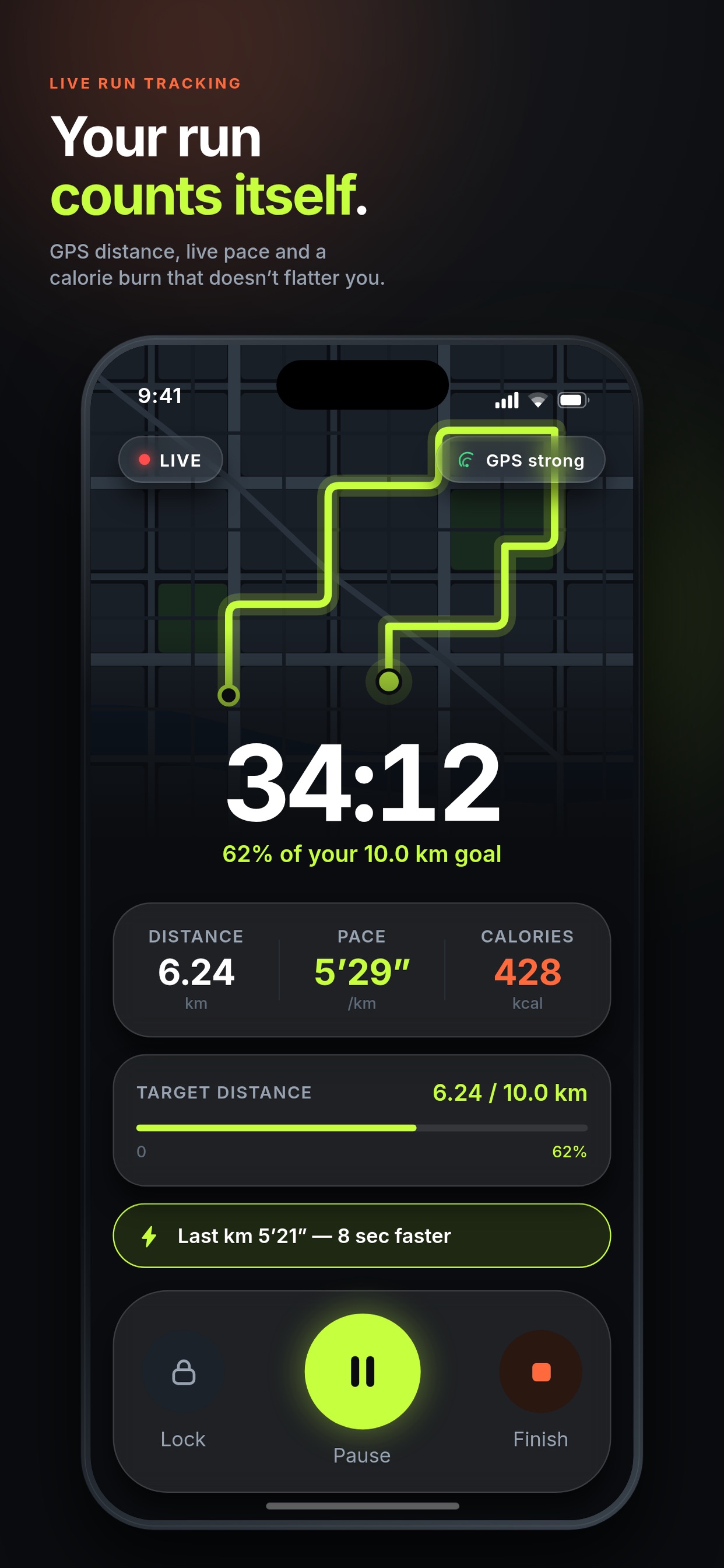 Screenshot 2 of Fenn: Running Calorie Counter