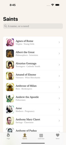 Saintify app screenshot 2