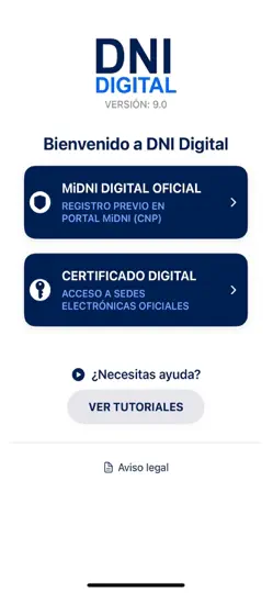 Captura de pantalla de DNI DIGITAL (DNIe) en iPhone 1