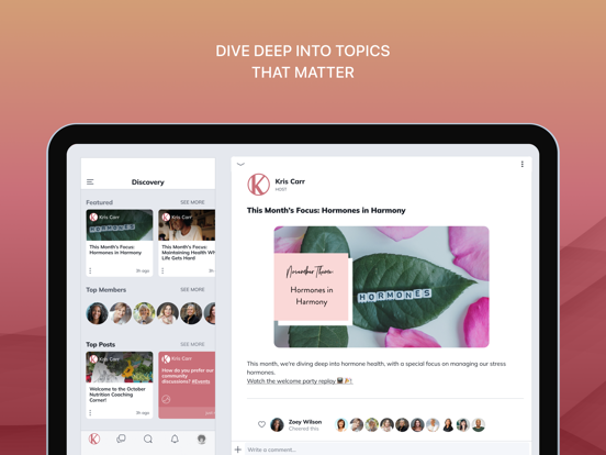 Kris Carr iPad screenshot 3 - Lifestyle app