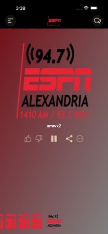 KDBS 94.7 ESPN app screenshot
