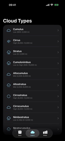 Nimbus: Cloud Type Quiz Screenshot 2 of 3