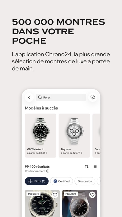 Screenshot #1 pour Chrono24 | Montres de luxe