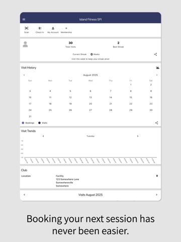 Island Fitness SPI iPad screenshot