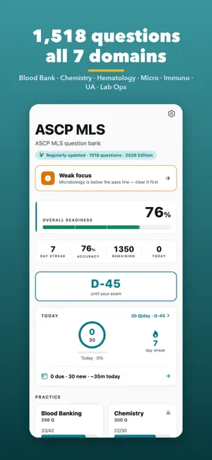 MLS Exam Prep: Med Lab Sci screenshot 1