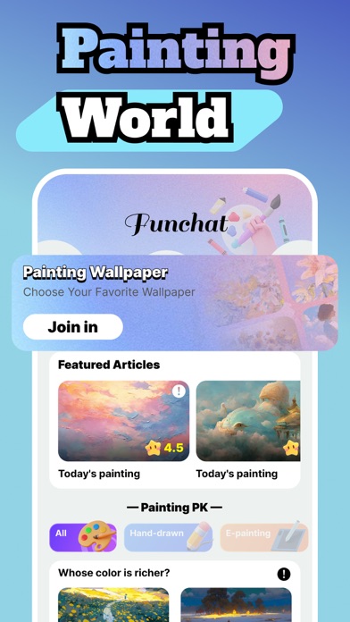 Funchat-Painting World Screenshot