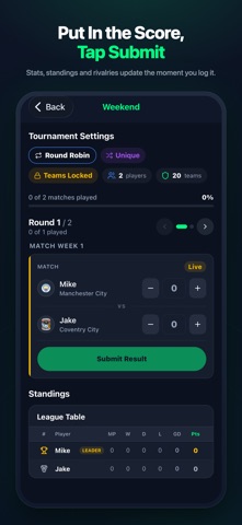 FutBoxd: Football Match Log iPhone screenshot