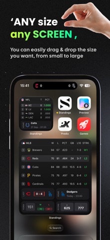 Standings · Live Score Widgets Screenshot 5 of 6