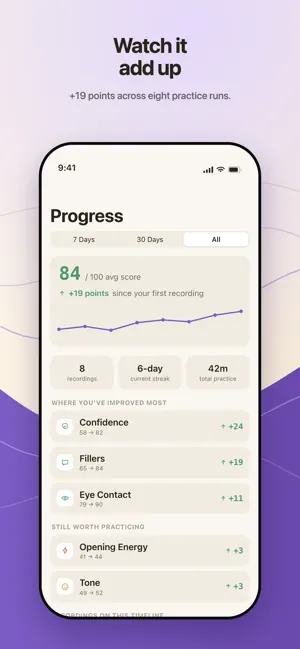 Presence Public Speaking Coach screenshot 1