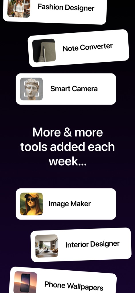 AI Chatbot: Pixi - Pixi offers an expanding toolset, regularly adding new features such as the 'Smart Camera' for text extraction and an 'Interior Designer' for creative projects.