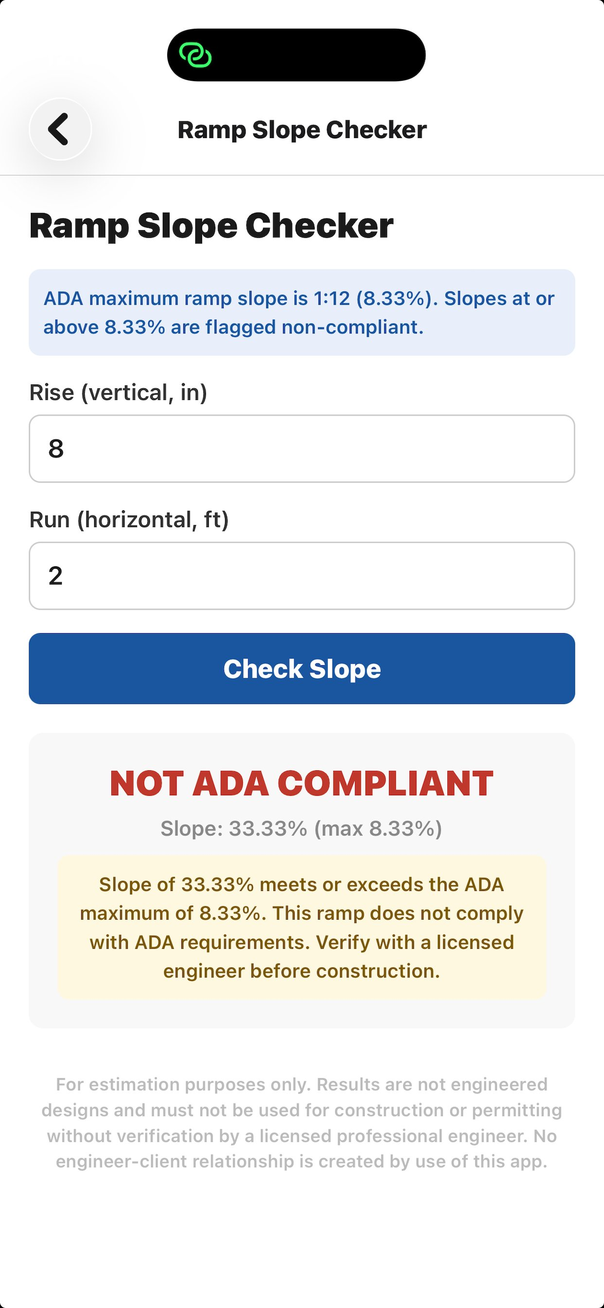 Civil Site Calculator