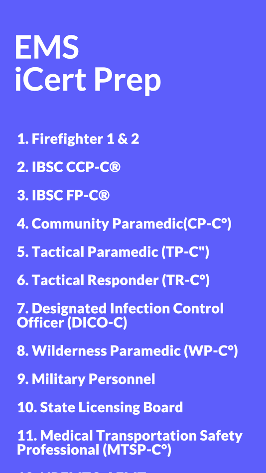 #1. EMS iCert Prep (iOS) 由: iCert Inc.