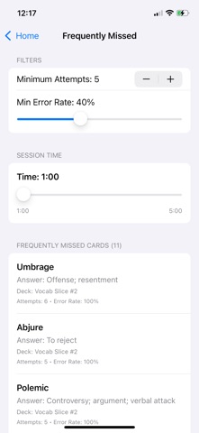 Fluency Flashcards screenshot