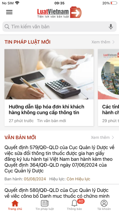 Luật Việt Nam Screenshot