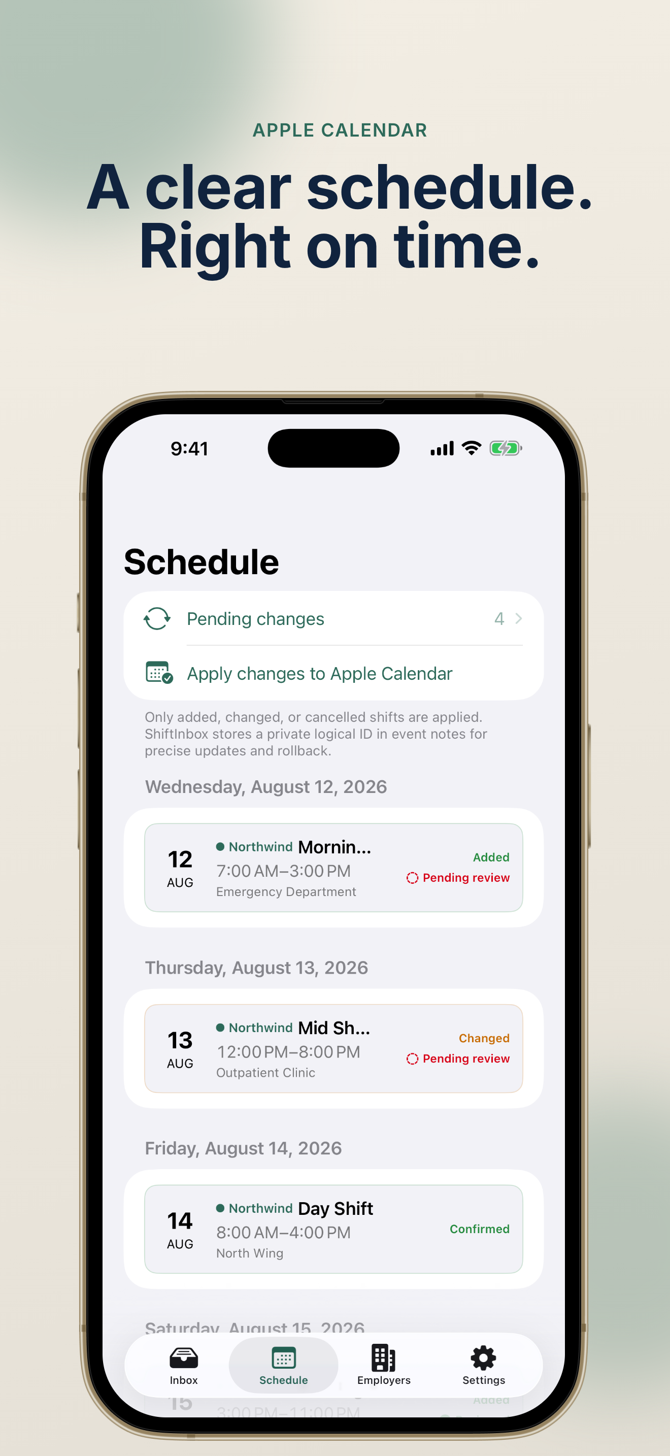 ShiftInbox: Shift Schedule screenshot 4