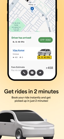 Bharat Taxi - Ride Booking App iPhone screenshot 2