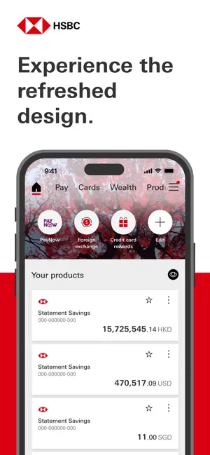 HSBC Singapore screenshot 1