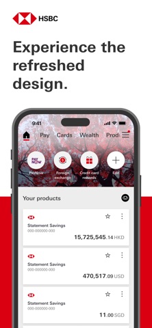 HSBC Singapore screenshot