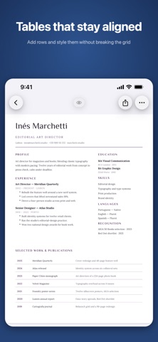Docbe: CV & Document Maker Screenshot 6 of 8