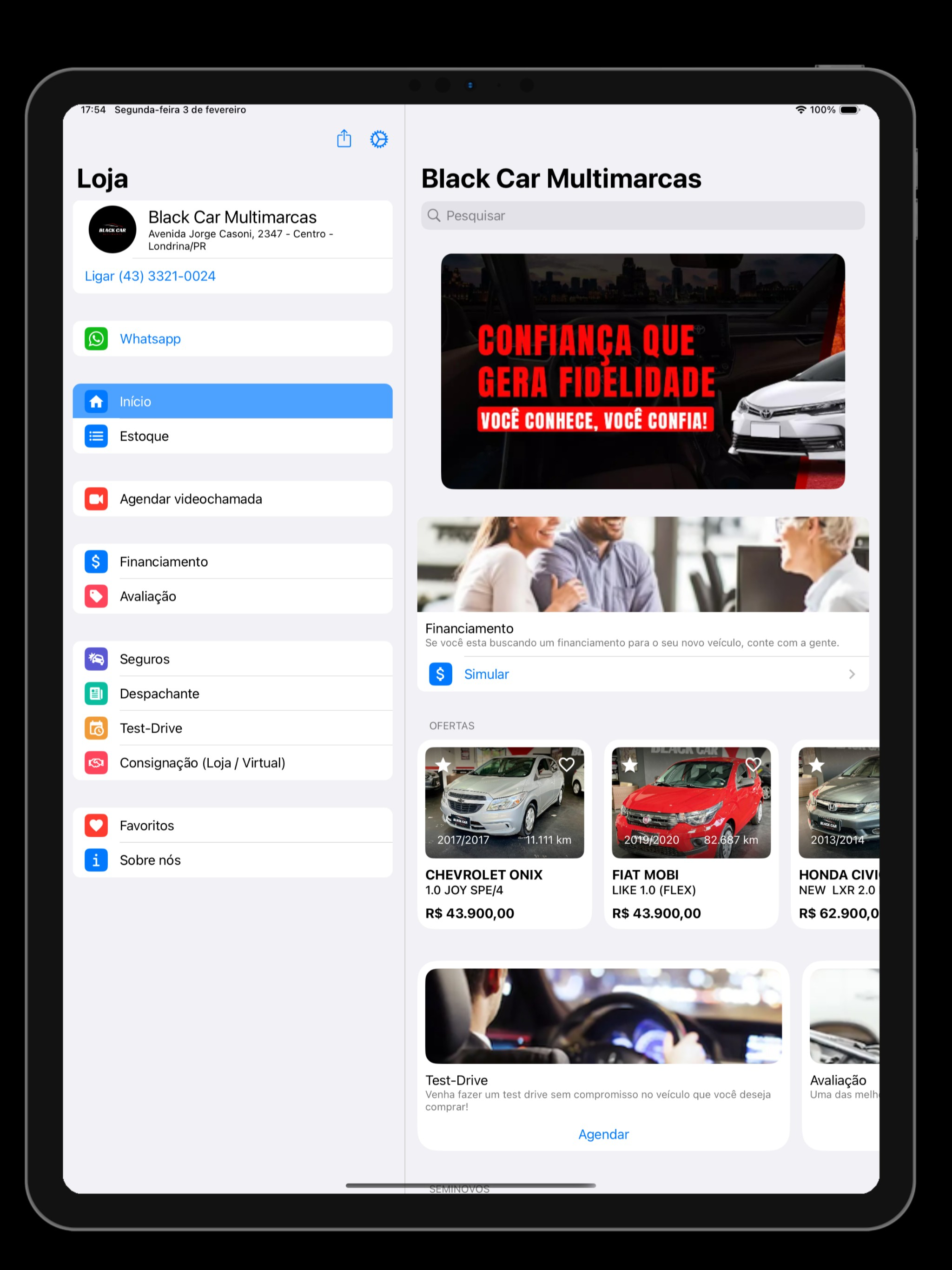 Black Car Multimarcas screenshot 5