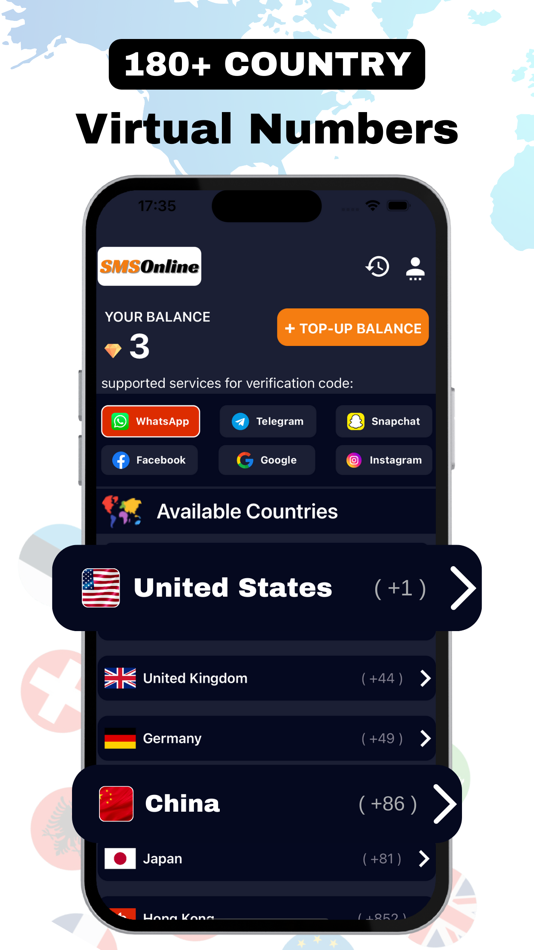 #2. SMS Online - SMS Verification (iOS) Podle: Huseyin Varelci