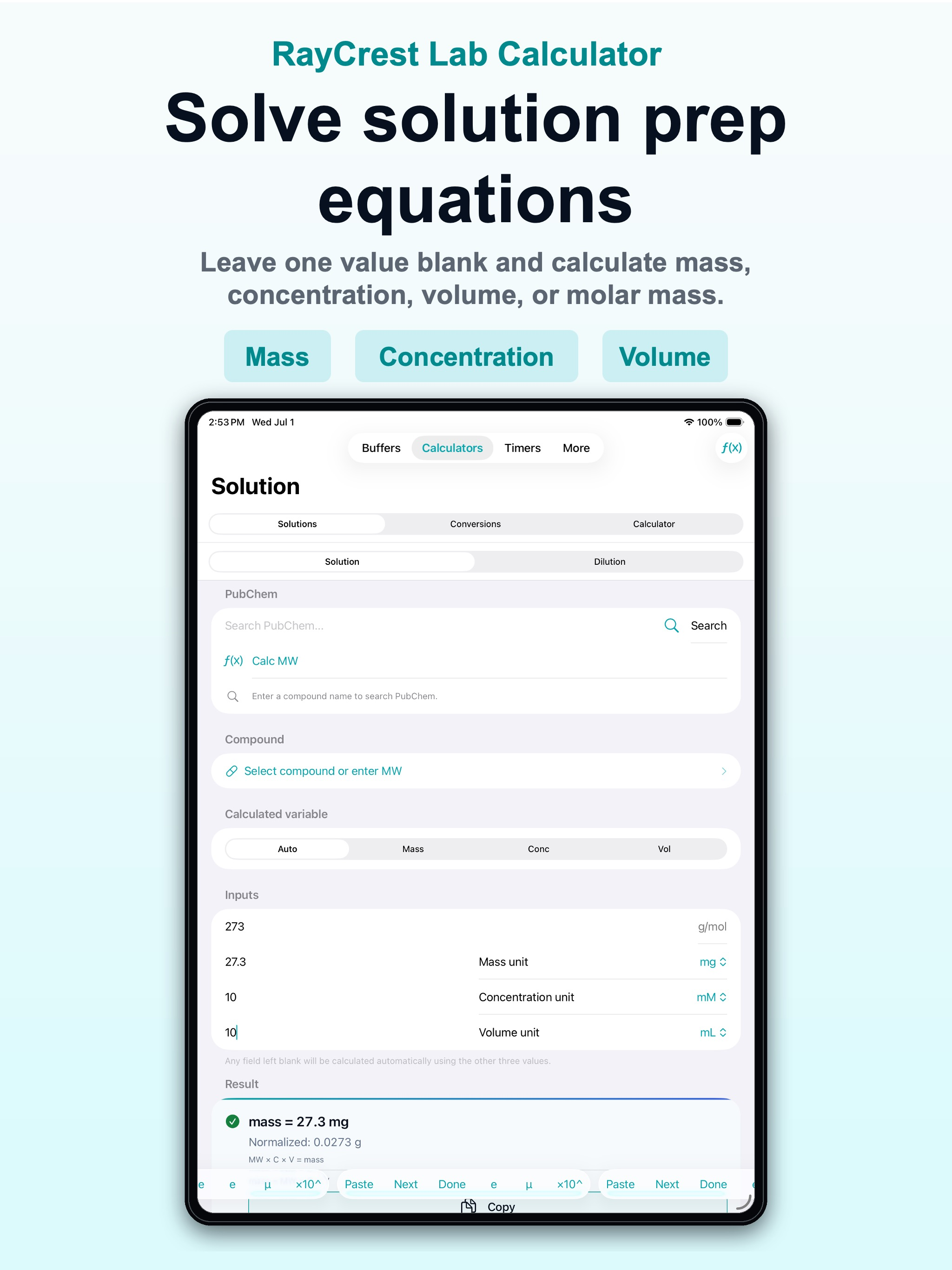 RayCrest Lab Calculator screenshot 13