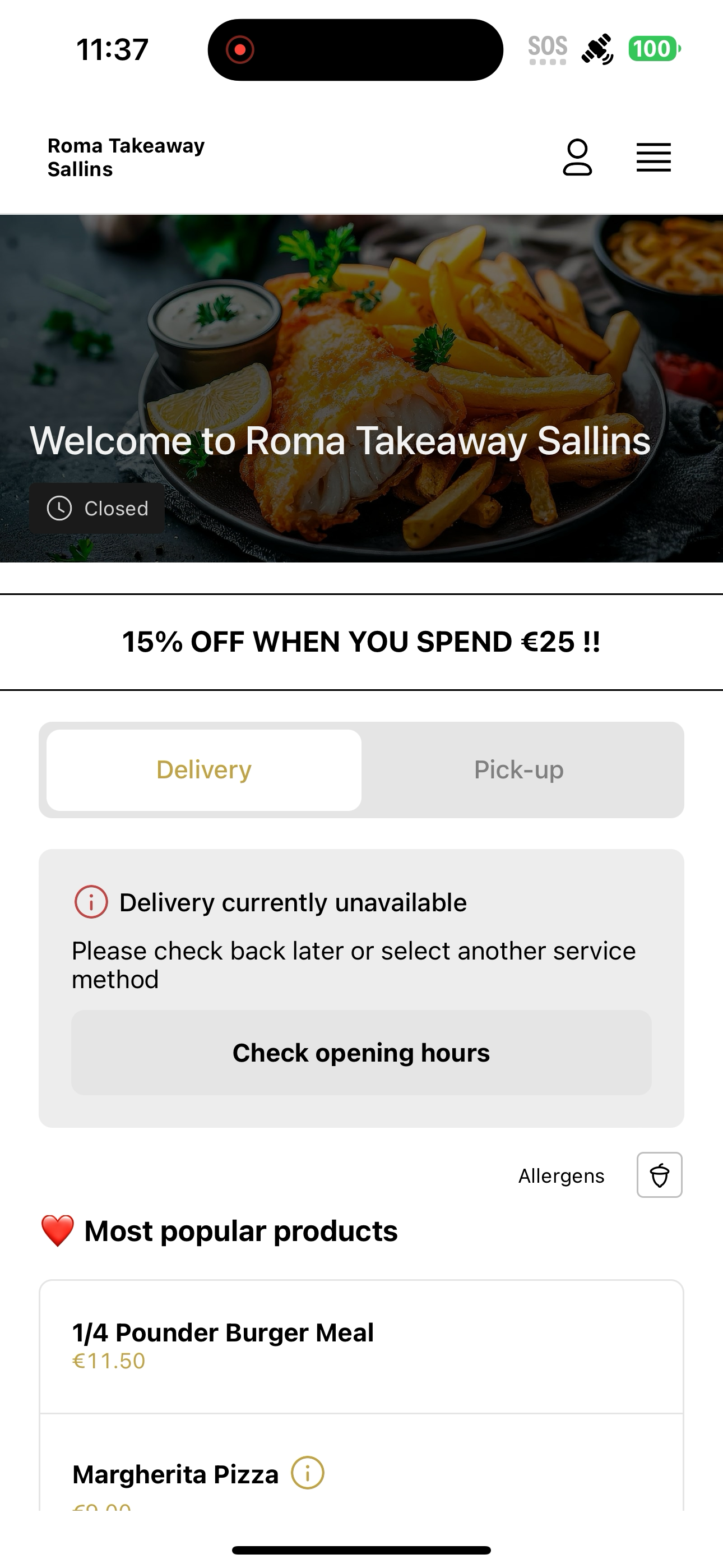 Roma Takeaway Sallins screenshot 6