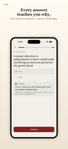 thinkr: Philosophy & Stoicism Screenshot 2 of 5