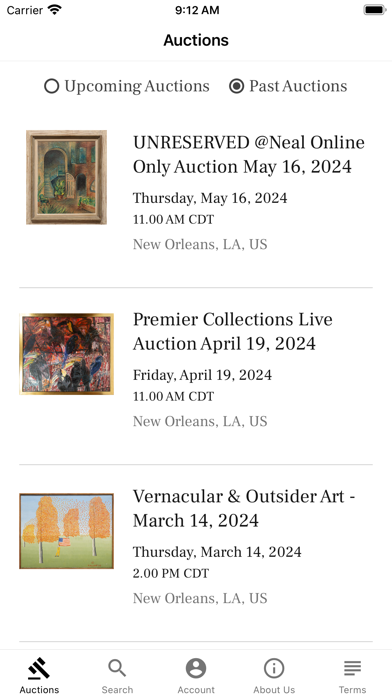 Neal Auction Screenshot