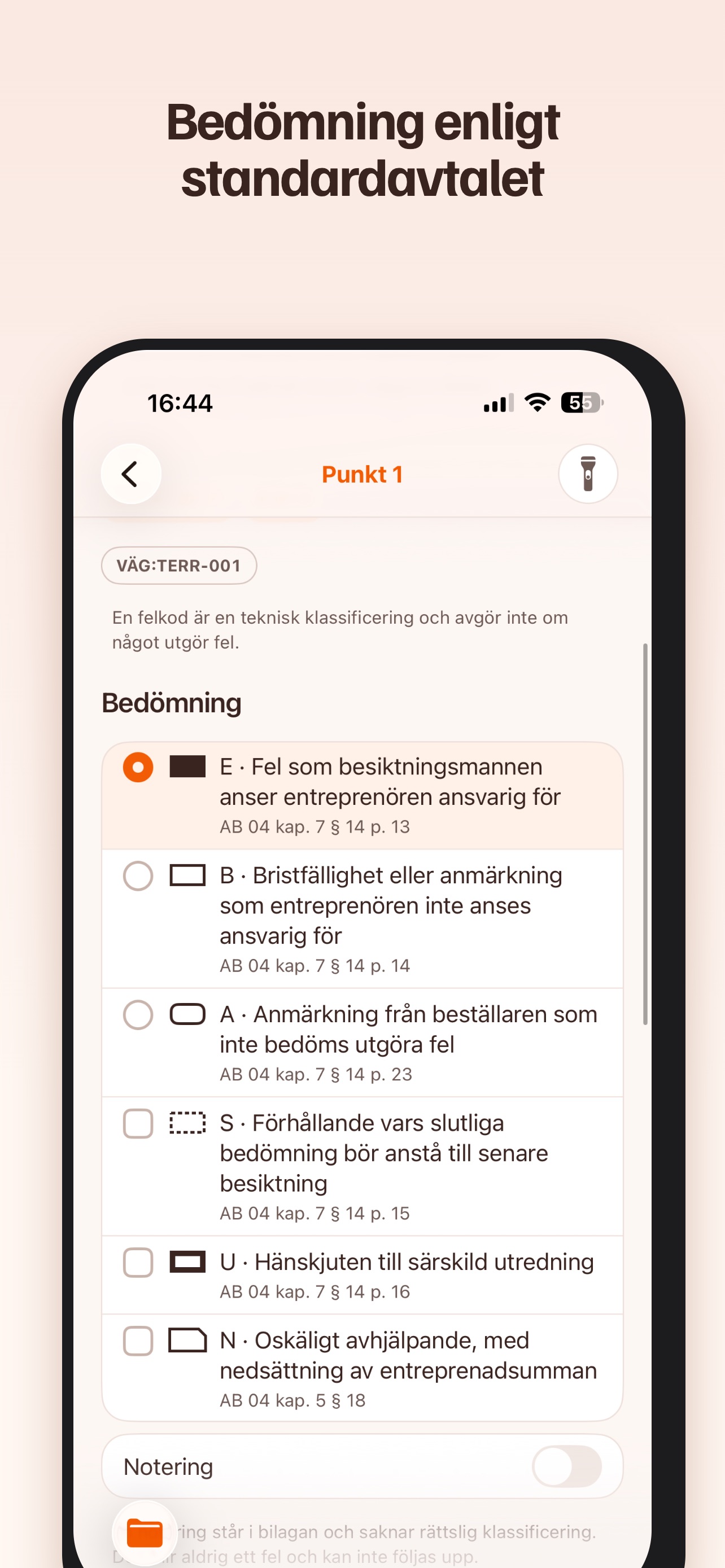 Screenshot 3 of Entreprenadbesiktning
