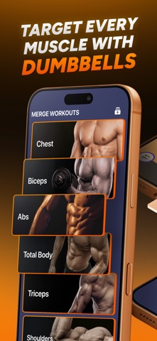 Dumbbell Home Workouts iPhone screenshot