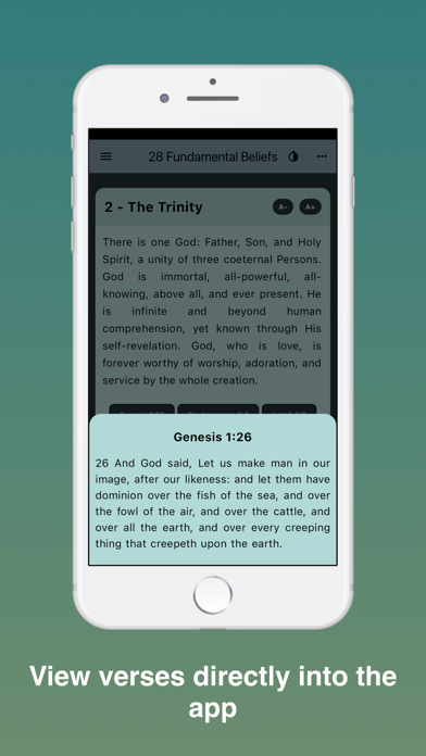 The 28 fundamental beliefs SDA Screenshot