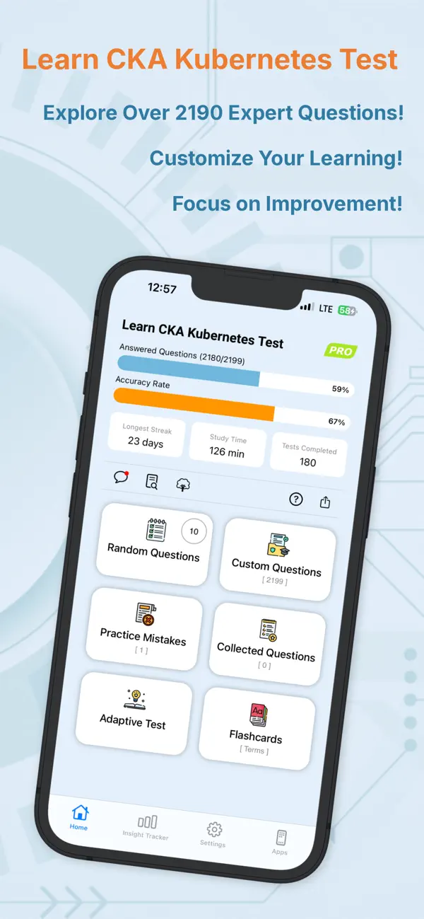 Screenshot #1 pour Learn CKA Kubernetes Test