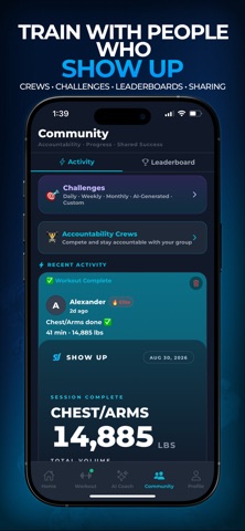 Show Up: AI Fitness Coach screenshot