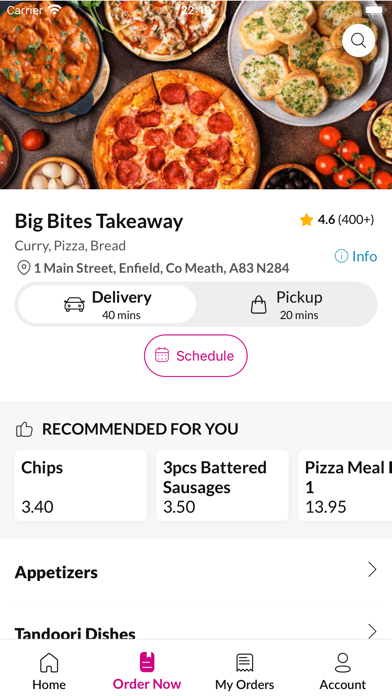 Big Bites Takeaway Screenshot