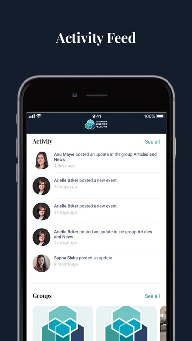 Screenshot 2 of Schmidt Science Fellows Hub App