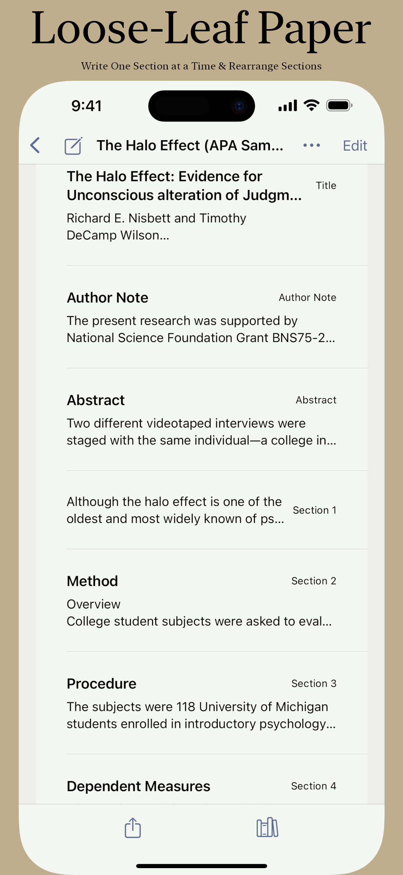 Citer: Paper Format & Citation