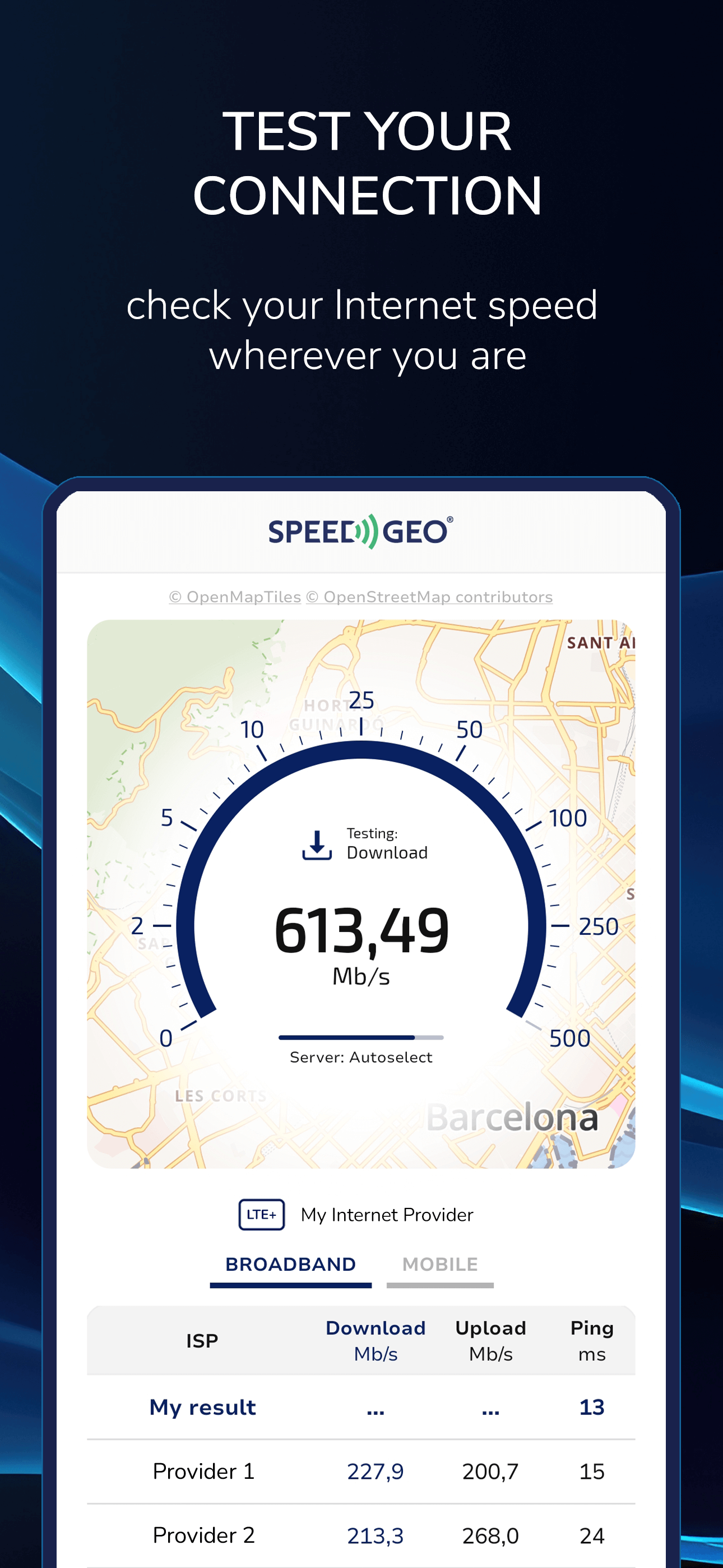 Speed Test by SPEEDGEO